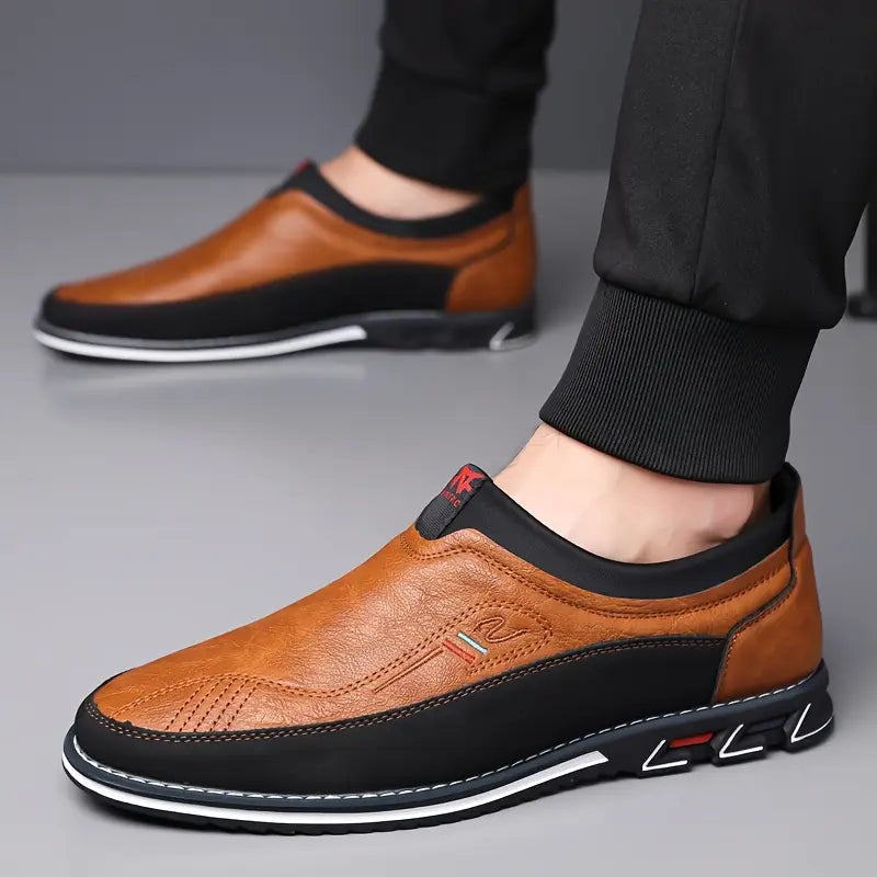 Daron - Mocasín de cuero antideslizante