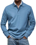 KOELMAN | Polo de manga larga elegante para hombre