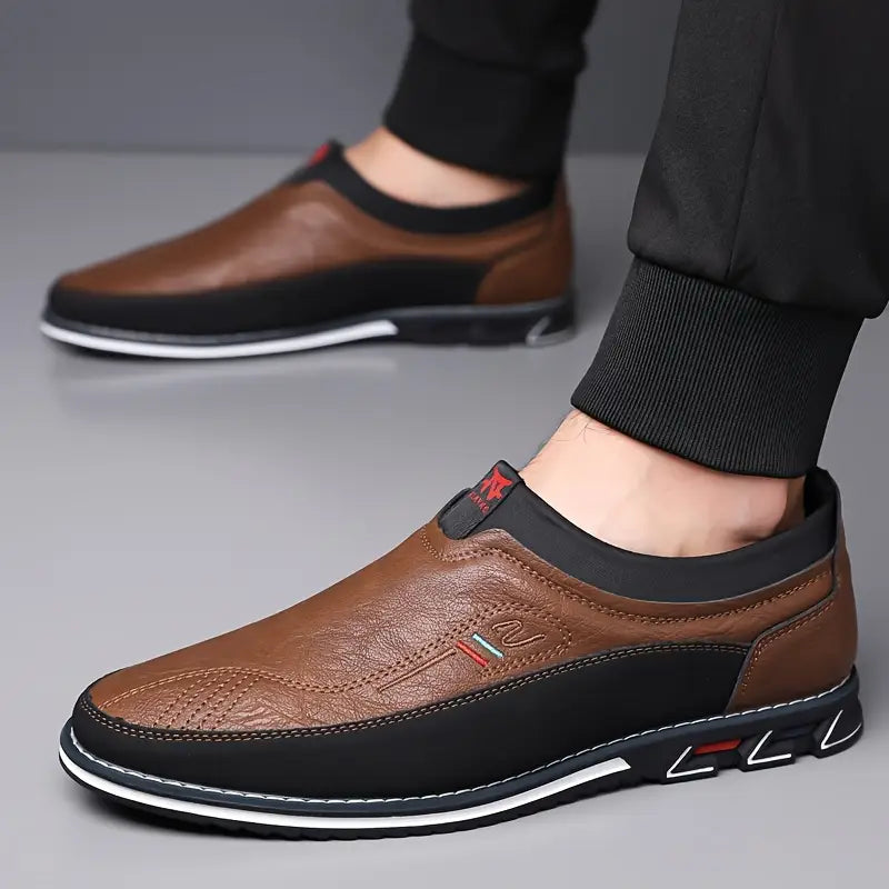 Daron - Mocasín de cuero antideslizante