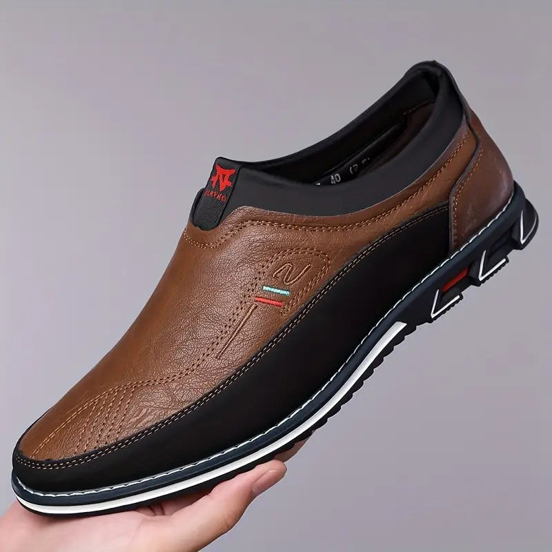 Daron - Mocasín de cuero antideslizante