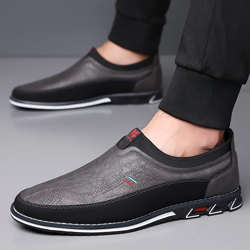 Daron - Mocasín de cuero antideslizante