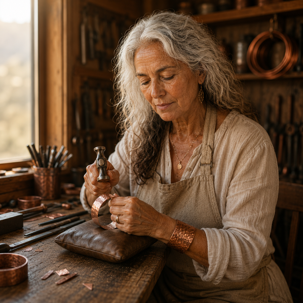 Pendientes de Cobre Elara - Brisa