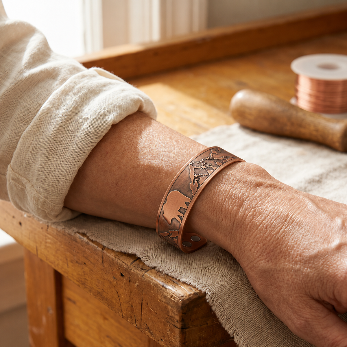 Pulsera de Cobre Elara - Madre Osa