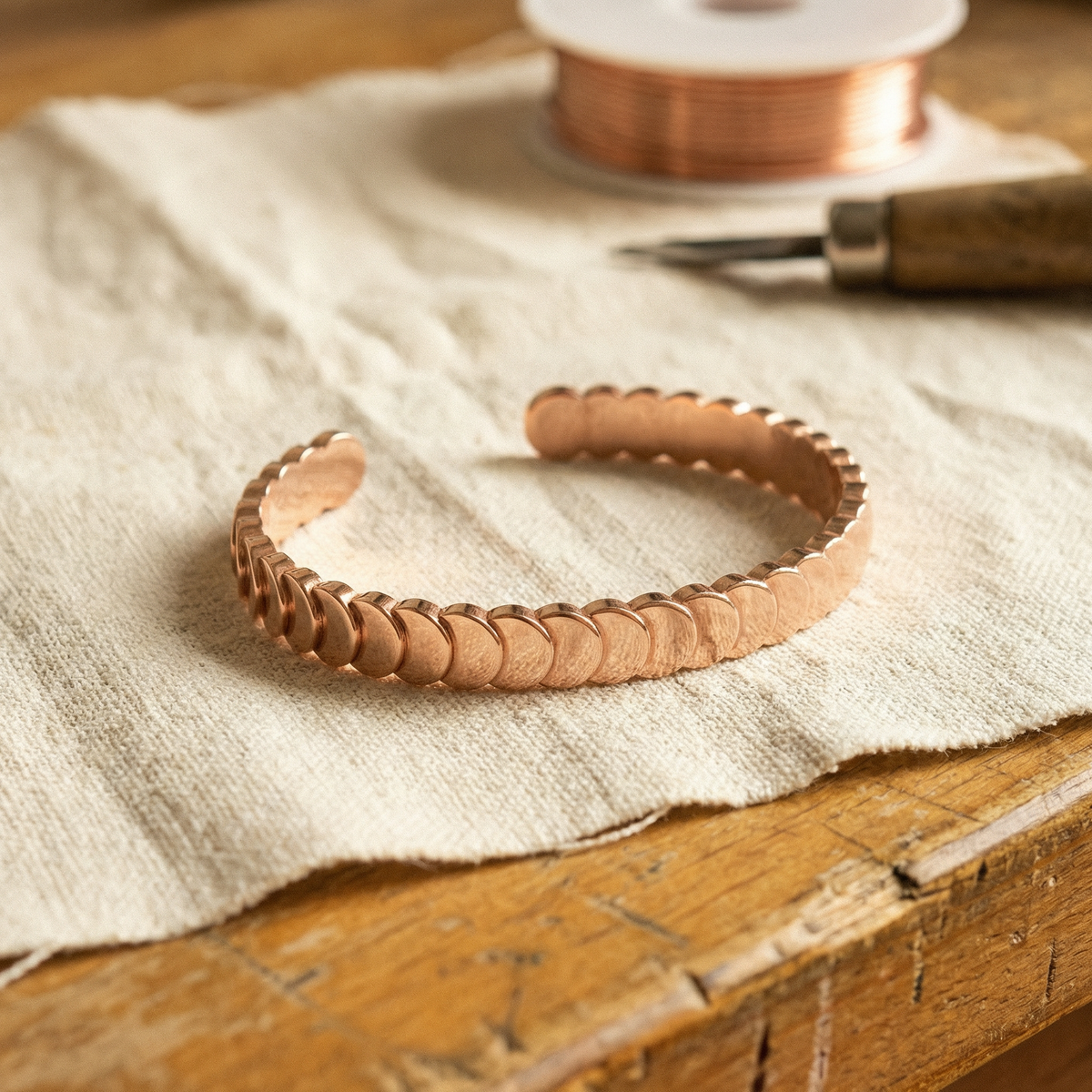 Pulsera de Cobre Elara - Mareas