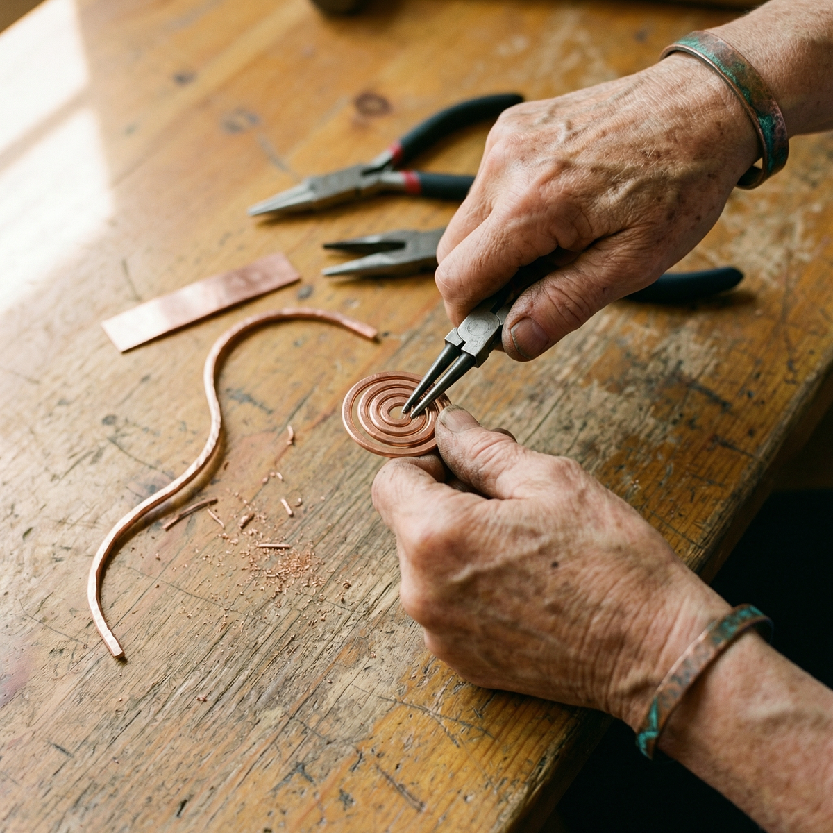 Brazalete de Tobillo de Cobre Elara - Riva