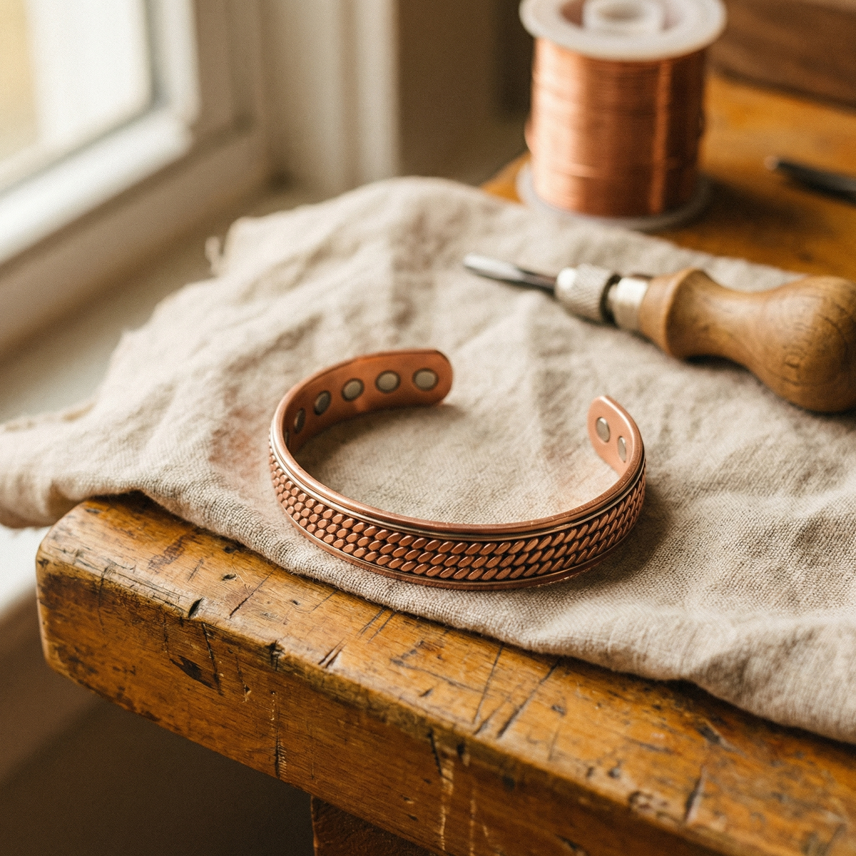Pulsera de Cobre Elara - Onda