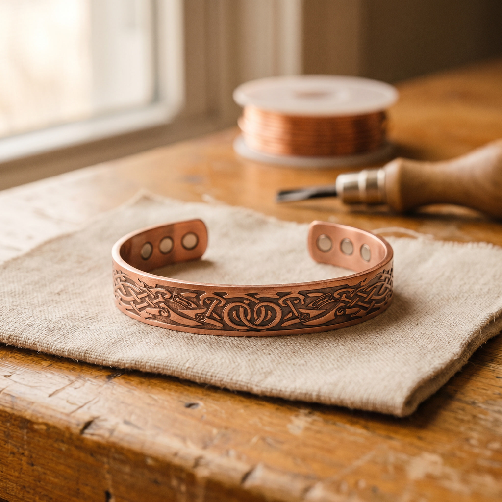 Pulsera de Cobre Elara - Arena (Muschiato)