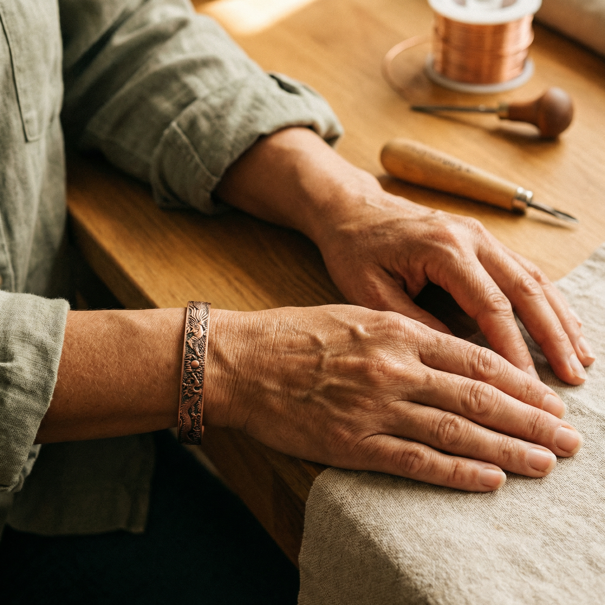 Pulsera de Cobre Elara - Loam