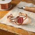 Pulsera de Cobre Elara - Rosa