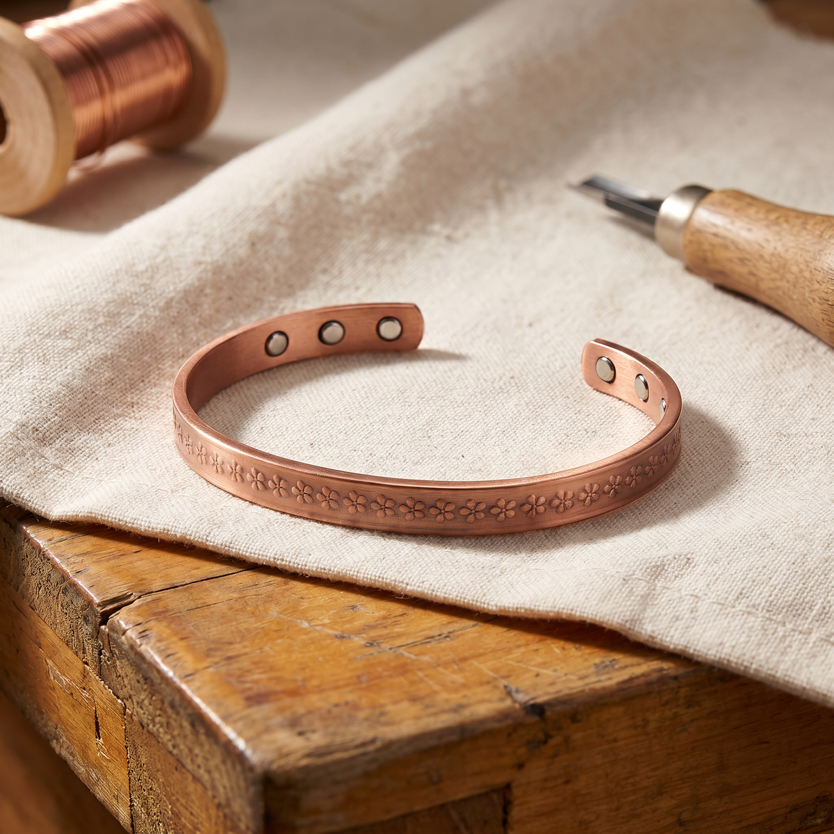 Pulsera de Cobre Elara - Óxido