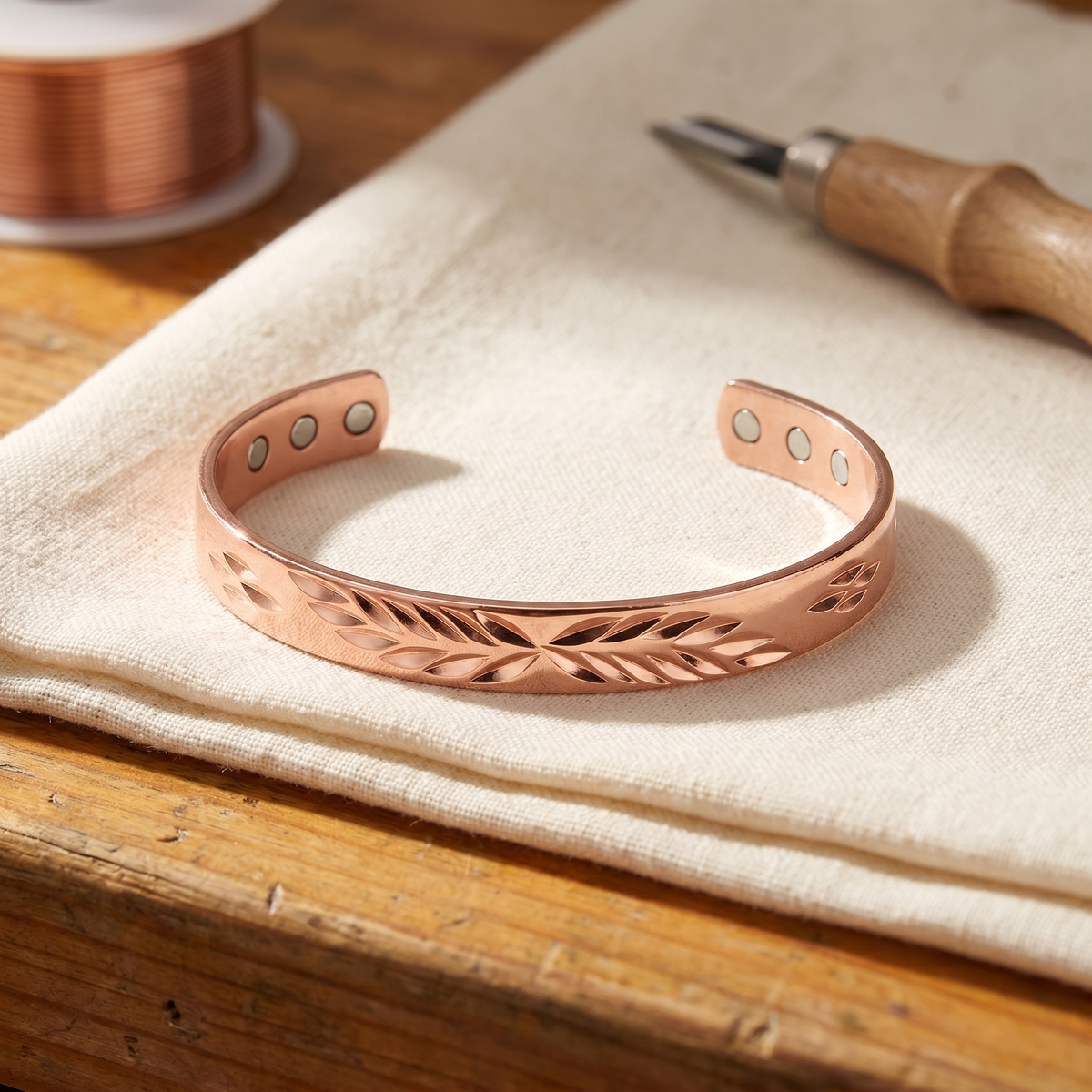 Pulsera de Cobre Elara - Lunar