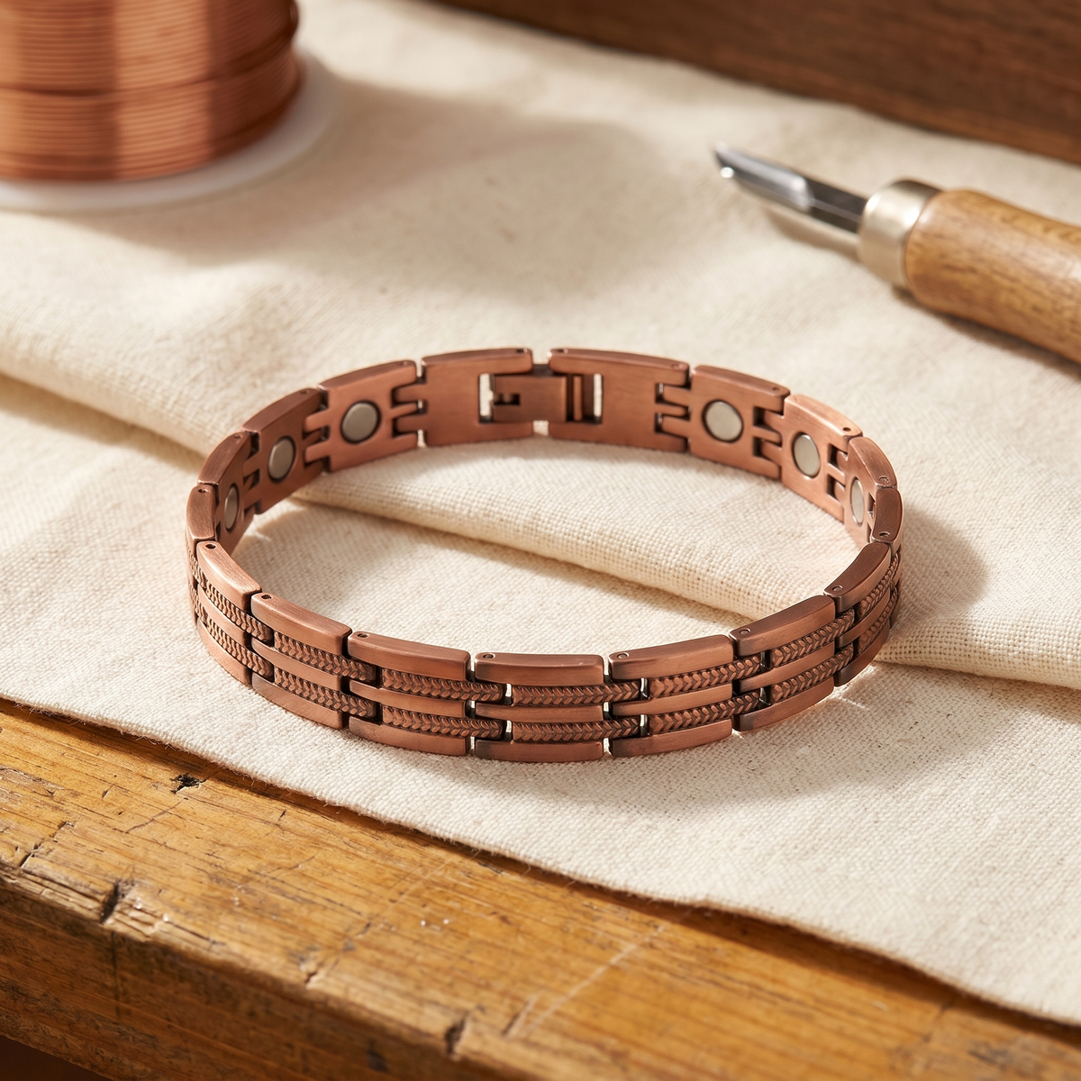 Pulsera de Cobre para Hombre Elara - Pike