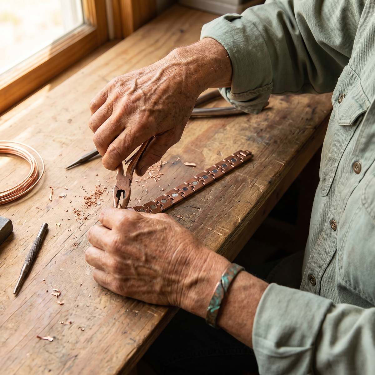 Pulsera de Cobre para Hombre Elara - Pike