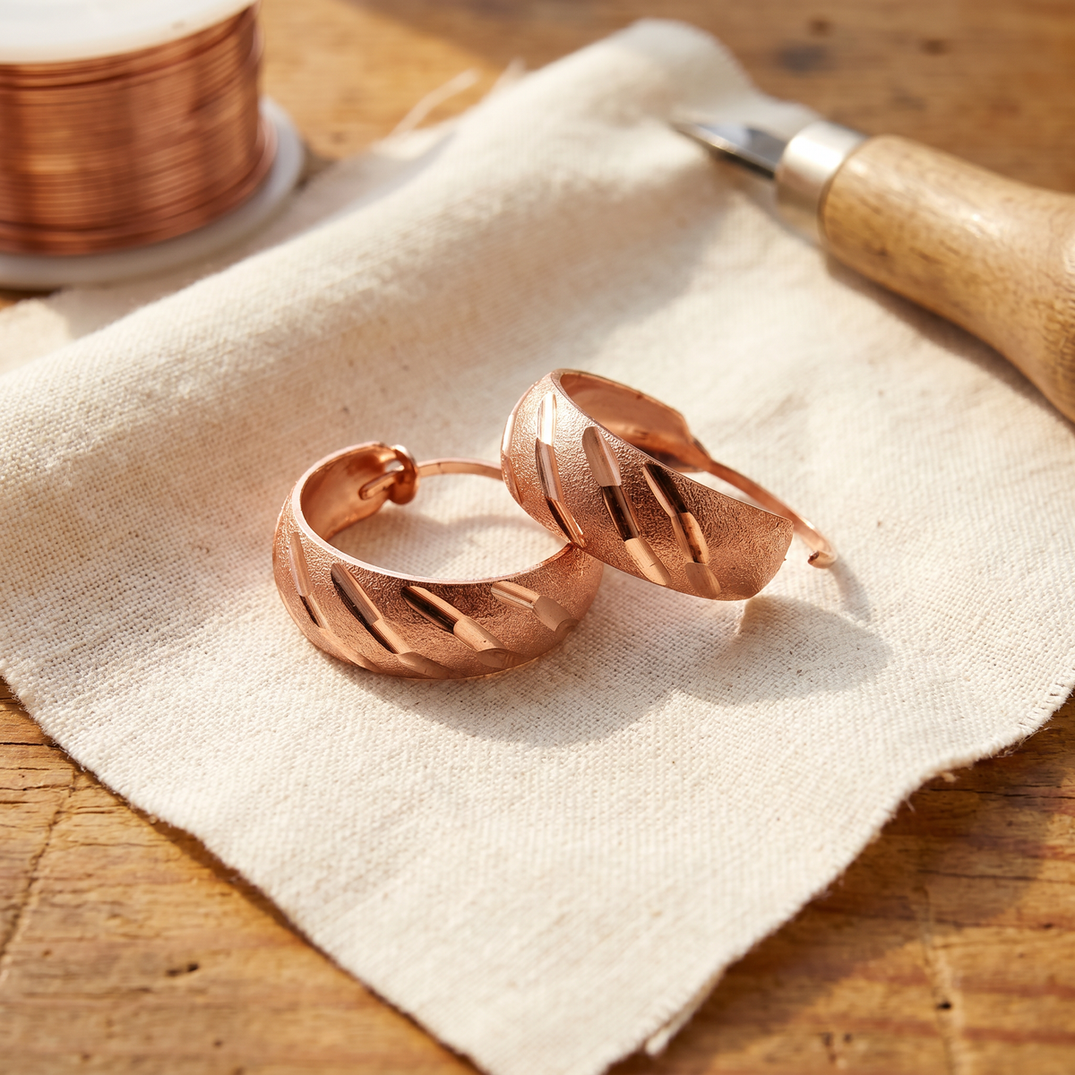 Pendientes de Cobre Elara - Vale