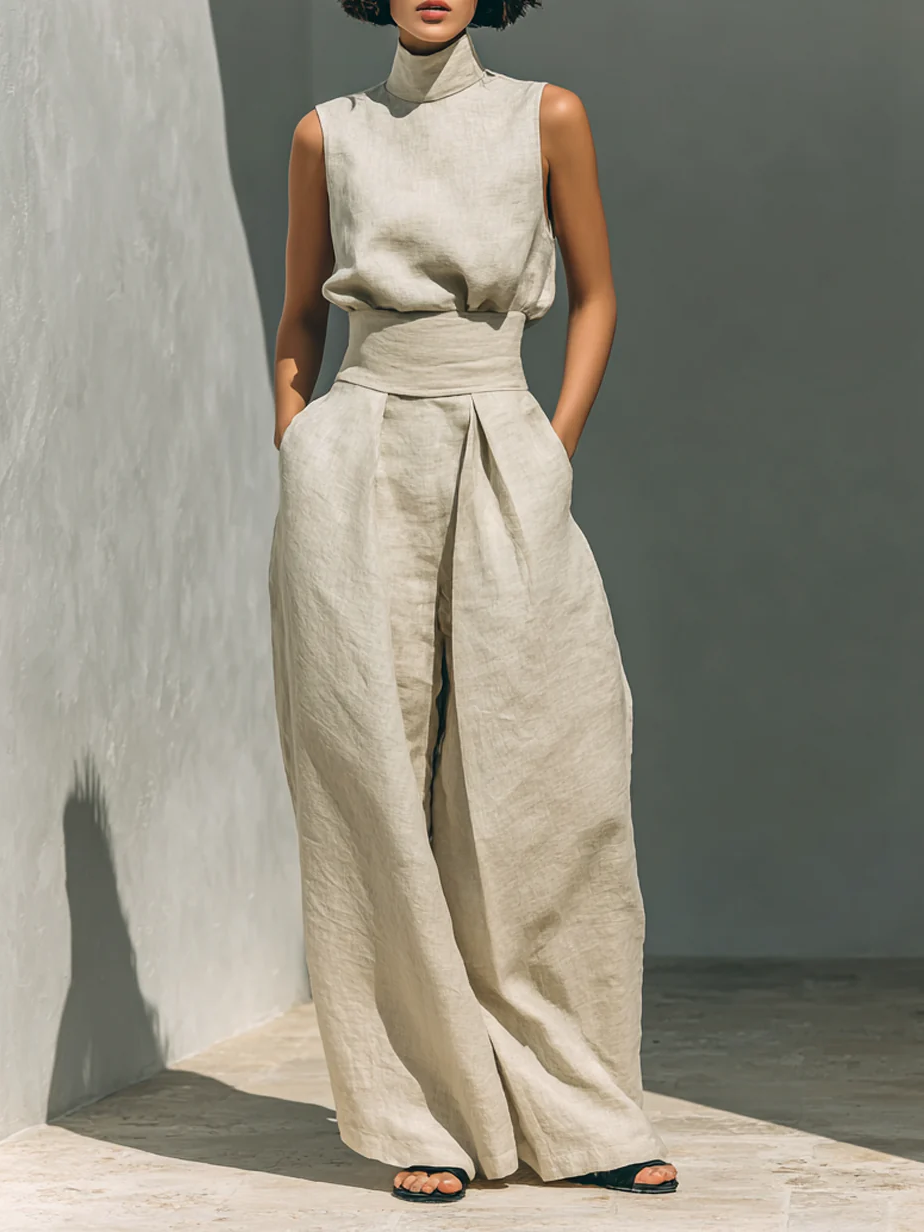 Elara Bilbao | Conjunto Amplio en Lino Elegante Ariana
