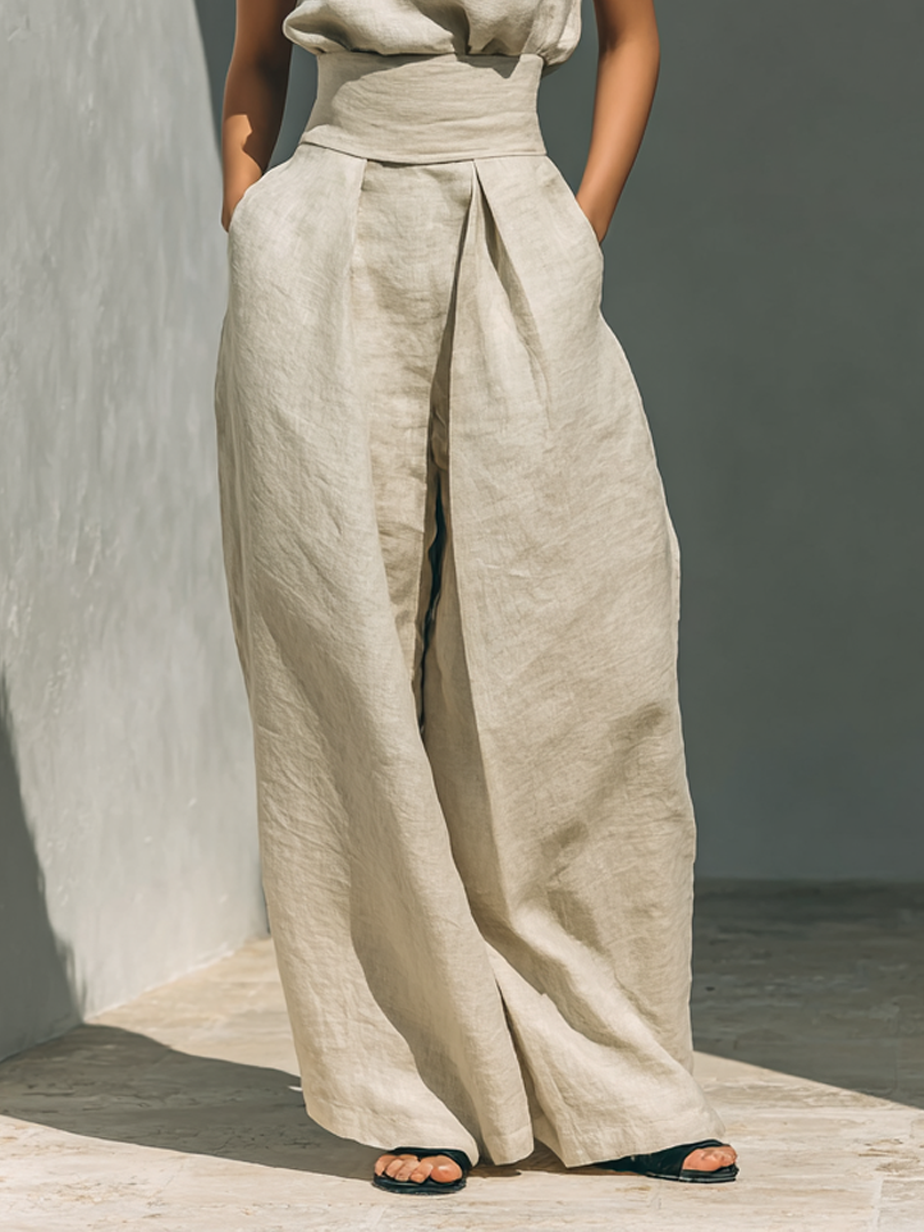 Elara Bilbao | Conjunto Amplio en Lino Elegante Ariana